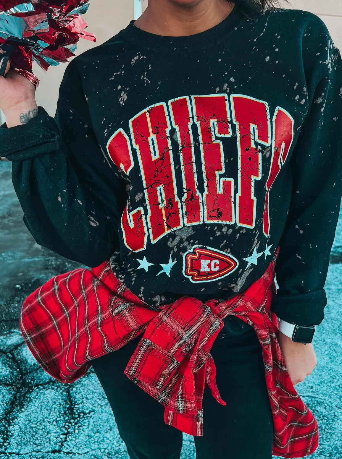 Chiefs Star Bleached Sweatshirt