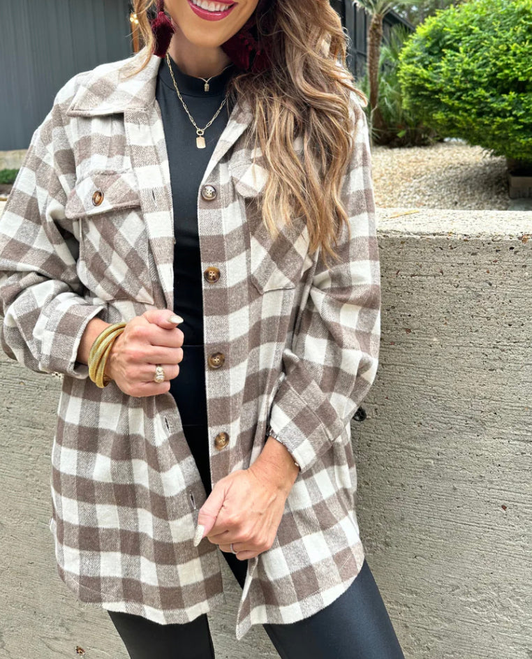 Maple Plaid Shacket