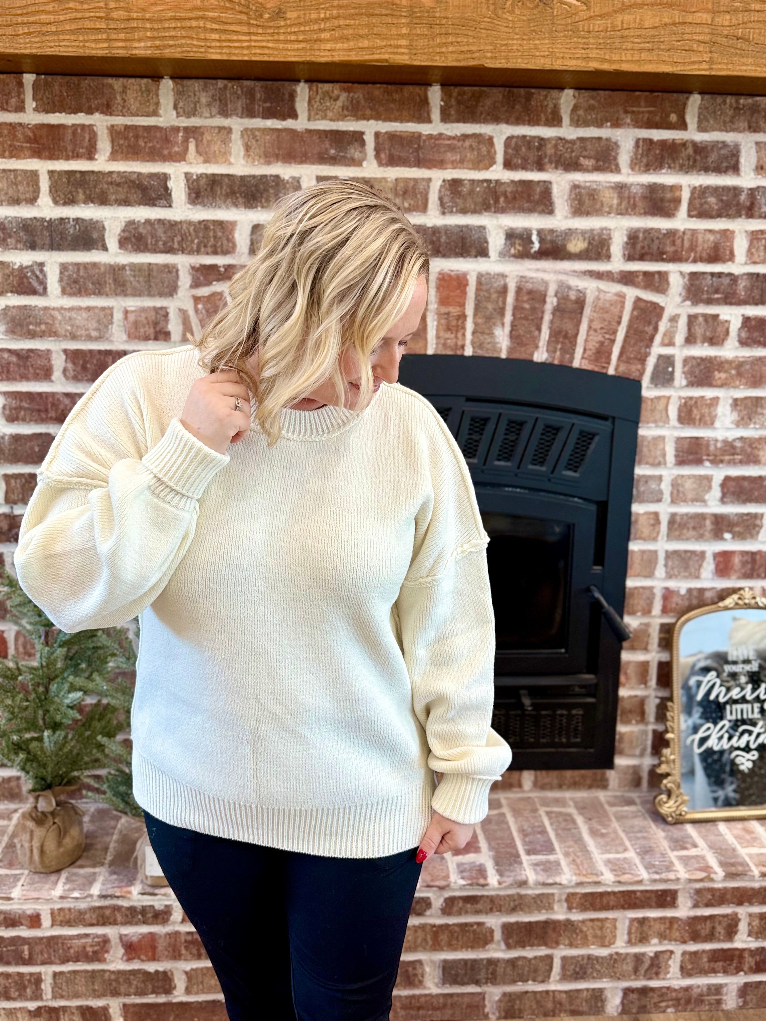 Ivory Oversized Sweater