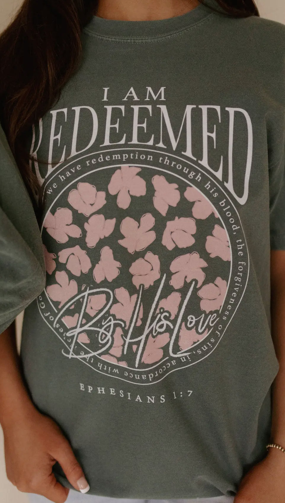 I am redeemed Easter graphic tee