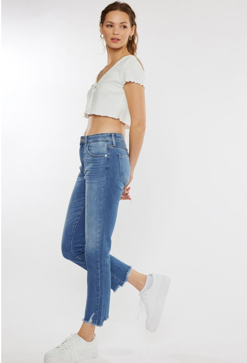 Danielle High Rise Straight Fit Jeans